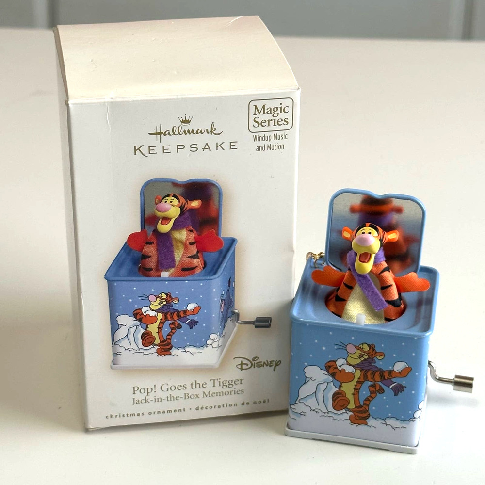 Hallmark Keepsake Ornament 2007 Pop! Goes The Tigger Jack in the box memories